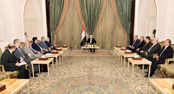 معصوم يؤكد عمق روابط الأخوة التاريخية بين العراق وسوريا